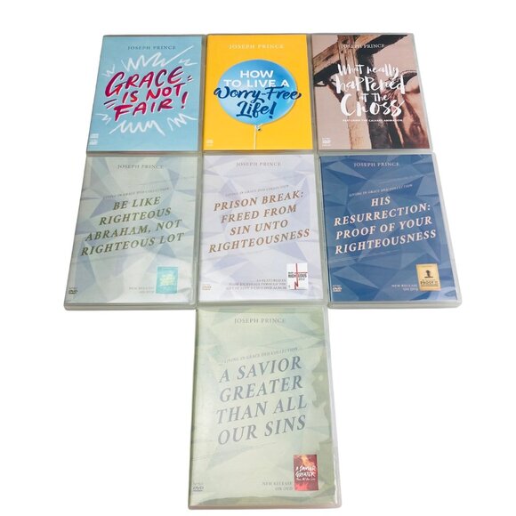 Joseph Prince DVD Collection Lot of 7 Christian Teachings Discs all in mint cond - Picture 1 of 7
